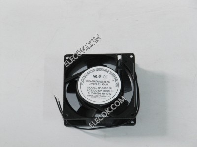 COMMONWEALTH FP-108B-S1 220/240V 0.10/0.09A 19/17W 2wires cooling fan