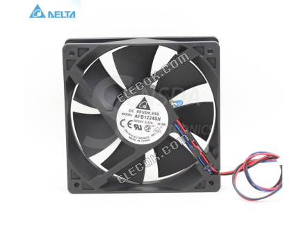 DELTA AFB1224SH 12025 12cm 24V 0,42A 2 vezeték Hűtőventilátor 