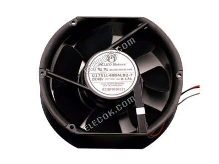 PELKO G1751L48BALB2-7 Server-Round Ventilátor G1751L48BALB2-7 3 vezeték 