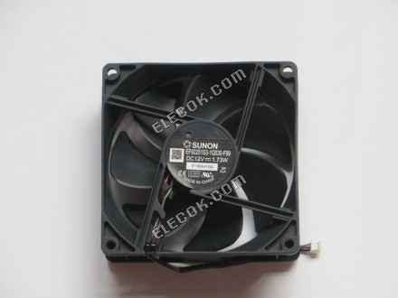 SUNON EF92251S3-1Q030-F99 12V 1,73W 3 vodiče Chladicí Ventilátor 
