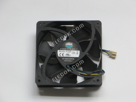 COOL MASTER A12025-20RB-4CP-F1 12V 0,32A 4 vezetékek Hűtőventilátor, felújított 