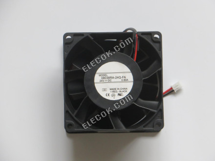 NMB 08038RA-24Q-FA 24V 0.80A 2 Vezetékek Hűtőventilátor 
