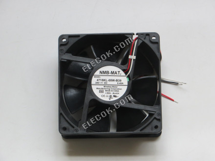 NMB 4715KL-05W-B39-P50 24V 0.40A 3 vezeték Hűtőventilátor 