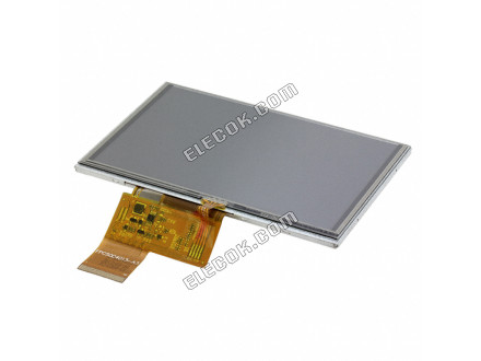 MIKROE-1574 MikroElektronika Rezistivní Graphic LCD Displej Modul Transmisivní červená, Zelená, Modrá RGB TFT - Barevný Paralelní Rozhraní, 24-Bit RGB 5" 127.00mm 800 x 480 WVGA 