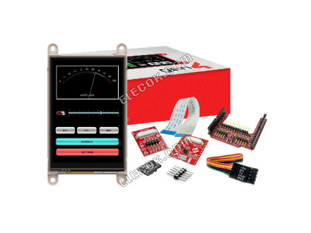 SK-GEN4-35D-AR 4D Systems Pty Ltd Graphic LCD Displej Modul Transmisivní červená, Zelená, Modrá RGB TFT - Barevný Paralelní Rozhraní/Serial 3,5" 88.90mm 480 x 320 HVGA 