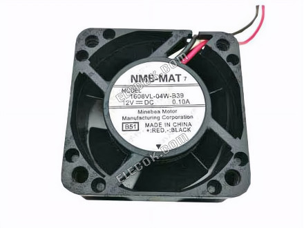 NMB 1608VL-04W-B39 12V 0.10A 3 vezeték hűtőventilátor 