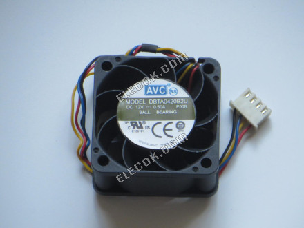 AVC DBTA0420B2U, DBTA0420B2U-P008 12V 0.50A 4 vezeték hűtőventilátor 
