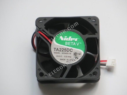 Nidec TA225DC M33455-16 12V 0,22A 2 vezeték Hűtőventilátor 