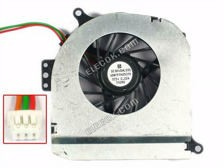Panasonic UDQFRPH25CF0 Hűtőventilátor w40x3x3, 5V 0,22A, Bare 3 vezeték 