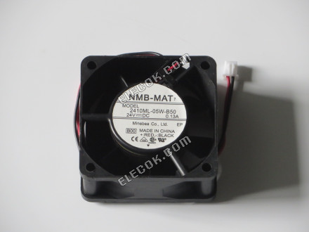 NMB 2410ML-05W-B50 24V 0,13A 2 vodiče Chladicí Ventilátor, repasovaný 