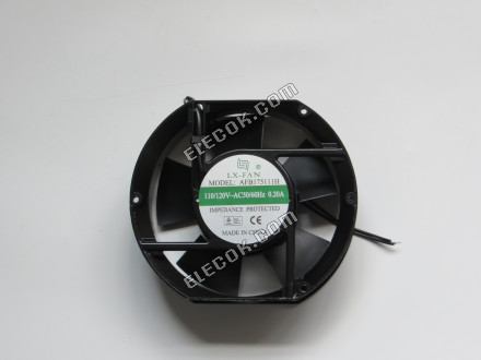 LX-FAN AFB175111H 110/120V 0.20A 2 vodiče chladicí ventilátor 