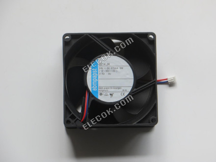 EBM-Papst 3214JH 24V 375MA 9W 2 vezeték Hűtőventilátor -val/-vel fekete csatlakozó, felújított 