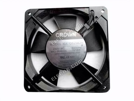 CROWN IGE12025B2H 230V 19/16W 2 vodiče Chladicí Ventilátor 