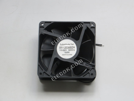 EC XY-12038B2H 110-240V 0,07A 2 vezeték Hűtés Fan，Substitute 
