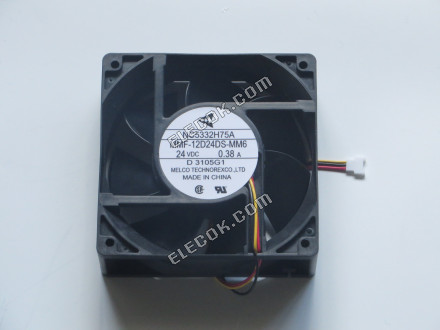 MitsubisHi MMF-12D24DS-MM6 NC5332H75A 24V 0,38A 3 vezeték Hűtőventilátor -val/-vel 7blades, új 