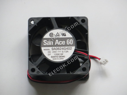 Sanyo 9A0624G402 24V 0,13A 2 vezeték Hűtőventilátor 