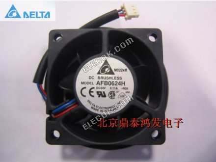 DELTA 6025 6cm 24V 3 vezeték Ventilátor 0,11A AFB0624H -R00 
