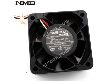 NMB 2410SB-05W-S79 24V 0,17A 3 vodiče chladicí ventilátor 