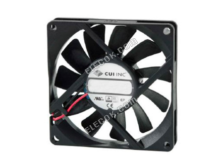 CFM-8020V-126-300 CUI, Inc. VENTILáTOR AXIáLIS 80X20MM 12VDC HUZAL 2 Huzal Kivezetések 