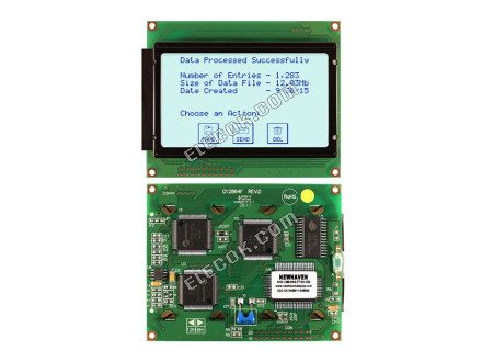 NHD-12864WG-FTGH-VZ# Newhaven Display LCD Graphic Kijelző Modul STN-Gray 87.0 x 70.0 