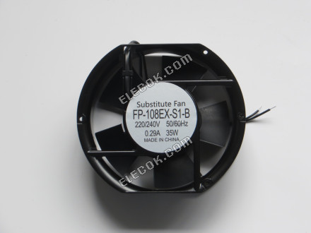 COMMONWEALTH FP-108EX-S1-B AC220/240V 50/60Hz 0,29A 35W 2 vodiče Ventilátor, náhrada oval tvar 