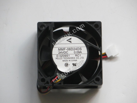 MMF-06D24DS-RC1 Mitsubishi 24V 0,09A 60*60*25mm 3 vezeték hűtőventilátor 