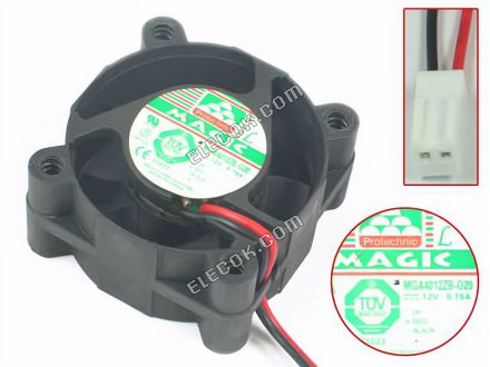MAGIC MGA4012ZB-020 12V 0,22A 2 vezeték hűtőventilátor 