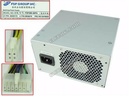 FSP Group Inc FSP280-40PA Server - Napájecí Zdroj 280W, FSP280-40PA, 36200172, 0B56076, 54Y8859, použitý 