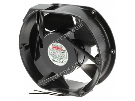 UF15KC12-BWHNR Mechatronics VENTILáTOR AXIáLIS 172X150X55MM 115V IP55 4 Huzal Kivezetések 