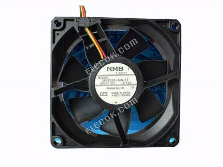 NMB-MAT / Minebea 08025SS-24N-ET Szerver - Négyzet Ventilátor D1, 24V0.12A, sq80x80x25mm, 3W 3 Vezeték 