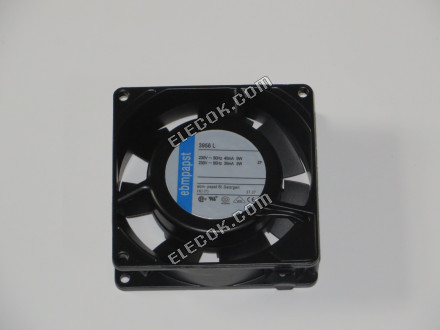 EBM-Papst 3956L 230V 6/5W Chladicí Ventilátor se zásuvkovým připojením 