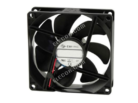 CFM-9225V-139-416-20 CUI, Inc. VENTILáTOR AXIáLNí 92X25MM 12VDC VODIč 3 Vodič Vývody 