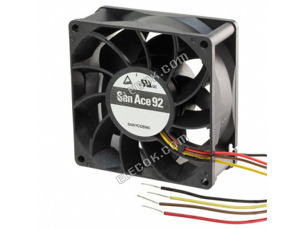 Sanyo 9GV0912P1G031 12V 4,1A 4 Vezetékek Hűtőventilátor 