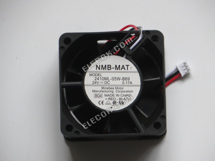 NMB 2410ML-05W-B69-BQ4 24V DC 0,17A 3 vodiče Chladicí Ventilátor 