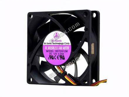 Bi-sonic BS702012M 12V 0,24A 3 vodiče chladicí ventilátor 