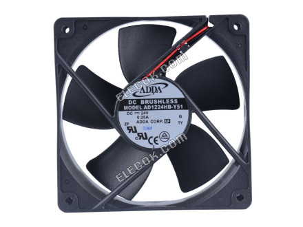 ADDA AD1224HB-Y51 24V 0,25A 2 vezeték Hűtőventilátor 