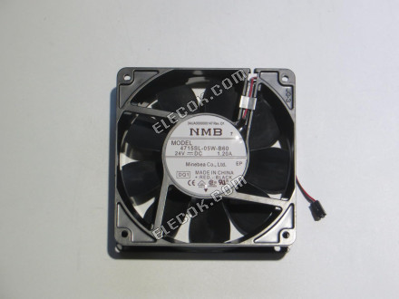NMB 4715SL-05W-B60 12038 DC 24V IP55 1.20A 2 vezeték Vízálló Axiális Hűtőventilátor 
