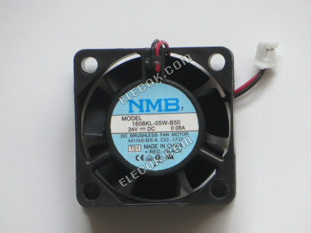 NMB 1606KL-05W-B50-T01 24V 0,08A 2 vezeték Ventilátor 