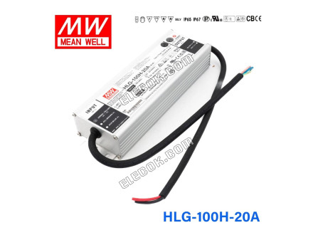 Mean Well HLG-100H-20A Tápegység 100W 20V - Állítható 