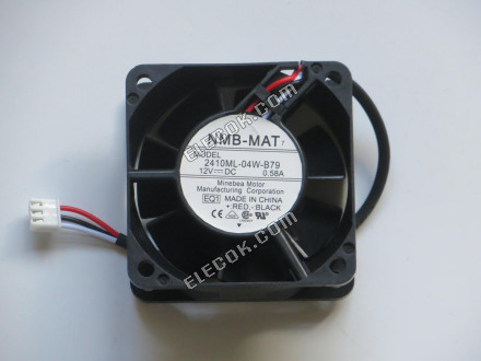 NMB 2410ML-04W-B79-EQ1 12V 0,58A 3 vezeték Hűtőventilátor 