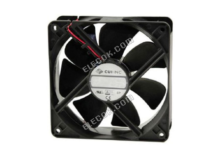 CFM-A238V-121-370-20 CUI, Inc. VENTILáTOR AXIáLNí 120X38MM 12VDC VODIč 3 Vodič Vývody 