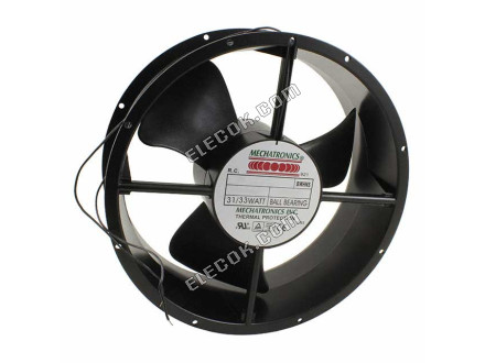 UF25GC12/23-BWHR Mechatronics VENTILáTOR AXIáLNí 254X89MM 115/230VAC 4 Vodič Vývody 