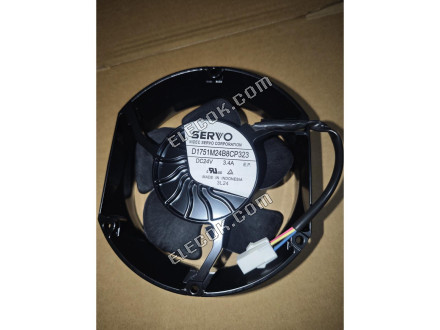 SERVO D1751M24B8CP323 24V 3,4A 4 vezeték hűtőventilátor, eredeti Használatlan Régi Készlet fekete 