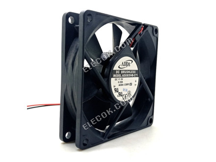 ADDA AD0805HB-C71 Server - čtvercový Ventilátor G, DC 5V 0,38A 2 Vodiče 