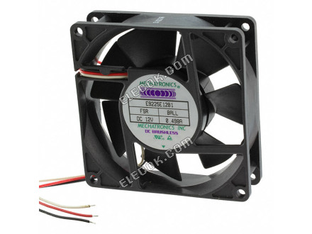 E9225E24B1-FSR-TTL Mechatronics VENTILáTOR AXIáLIS 92X25MM TACH 24VDC 3 Huzal Kivezetések 