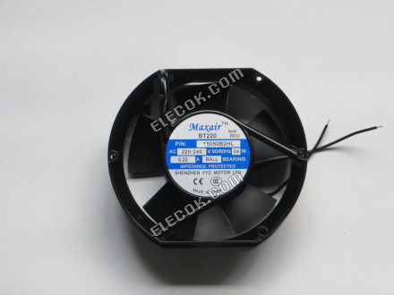 Maxair 15050B2HL 220/240V 0,22A 34W 2 vodiče chladicí ventilátor （ The tvar je oval） 