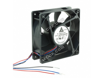DELTA AFB1224VHE-R00 24V 0,57A 3 vezeték Hűtőventilátor 