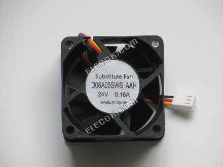 COSTECH D06A05SWB AAH 24V 0,16A 3 vodiče Chlazení Fan，Substitute 