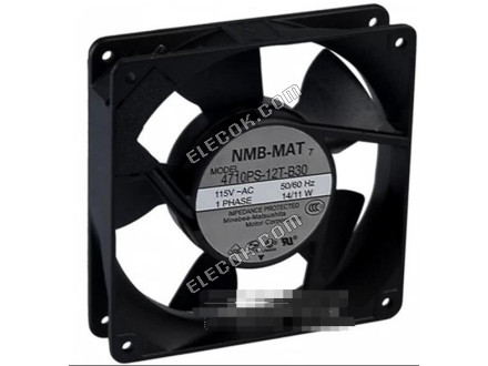 NMB 4710PS-12T-B30-A00 115V 14-11W Chladicí Ventilátor s zástrčka připojení 