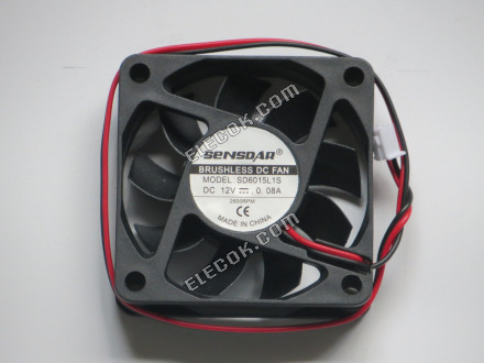 SENSD SD6015L1S 12V 0,08A 2 vezeték Hűtőventilátor 
